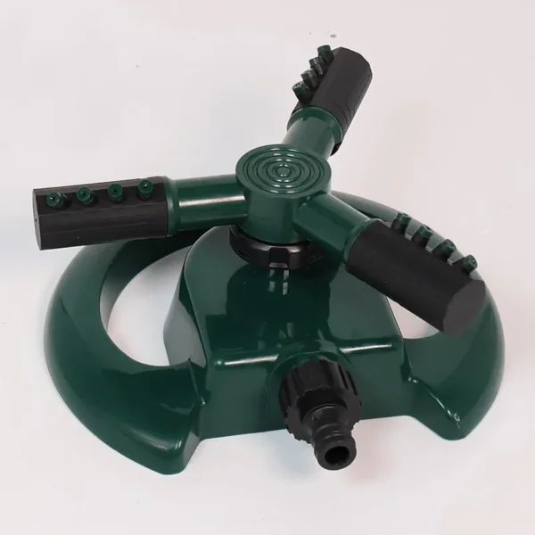 Green Disc Base Sprinkler – 360° Rotary Garden Irrigation (1)
