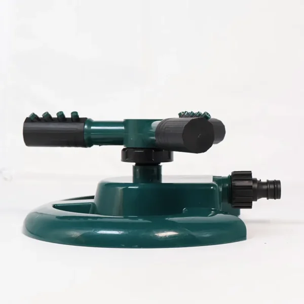 Green Disc Base Sprinkler – 360° Rotary Garden Irrigation (3)