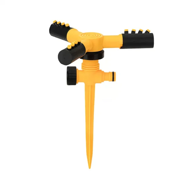 Yellow Flat Head Ground Nail Sprayer – Garden Bed Sprinkler (3)
