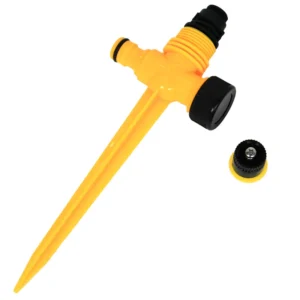 Yellow Ground Spike Sprinkler – Garden Watering Tool (1)