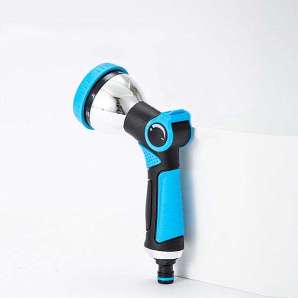 Hand push rubber bag 10 function water gun nozzle (1)