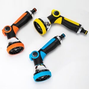 Hand push rubber bag 10 function water gun nozzle (4)