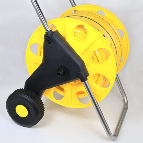 Yellow water pipe 50 meters plus water gun plus storage car (2)